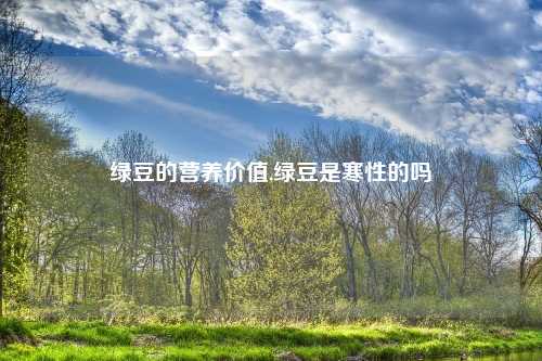 绿豆的营养价值,绿豆是寒性的吗