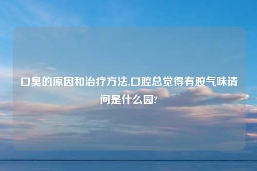 口臭的原因和治疗方法,口腔总觉得有胺气味请问是什么园?