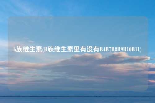 b族维生素(B族维生素里有没有B4B7B8B9B10B11)