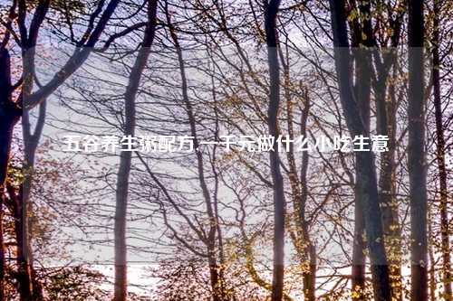 五谷养生粥配方,一千元做什么小吃生意