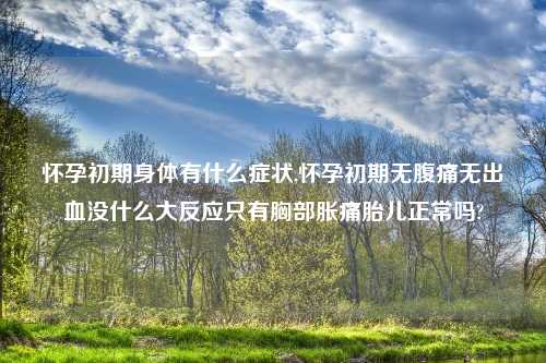 怀孕初期身体有什么症状,怀孕初期无腹痛无出血没什么大反应只有胸部胀痛胎儿正常吗?