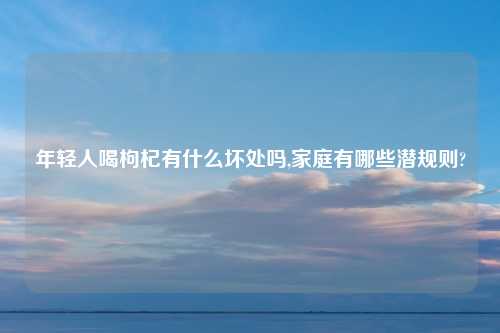 年轻人喝枸杞有什么坏处吗,家庭有哪些潜规则?