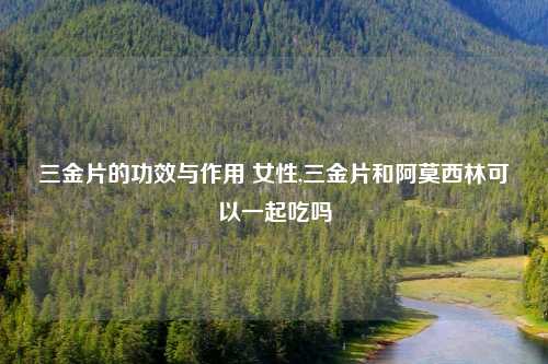 三金片的功效与作用 女性,三金片和阿莫西林可以一起吃吗