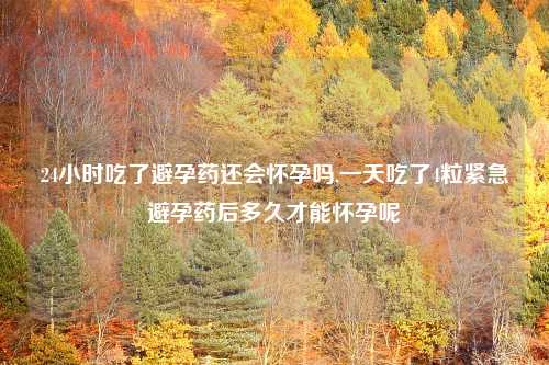 24小时吃了避孕药还会怀孕吗,一天吃了4粒紧急避孕药后多久才能怀孕呢