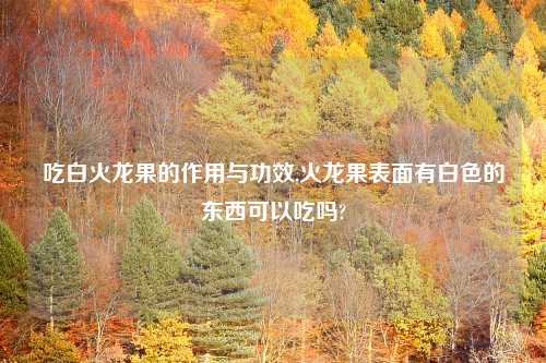 吃白火龙果的作用与功效,火龙果表面有白色的东西可以吃吗?