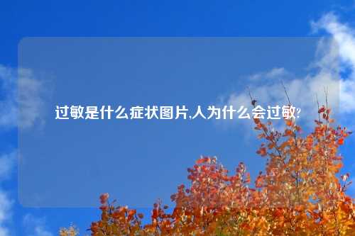 过敏是什么症状图片,人为什么会过敏?
