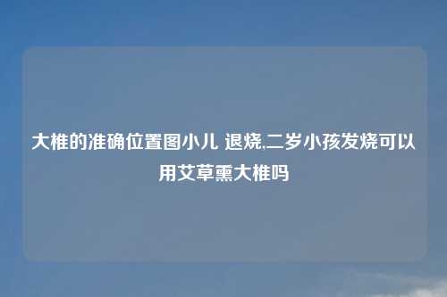 大椎的准确位置图小儿 退烧,二岁小孩发烧可以用艾草熏大椎吗