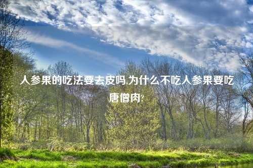 人参果的吃法要去皮吗,为什么不吃人参果要吃唐僧肉?