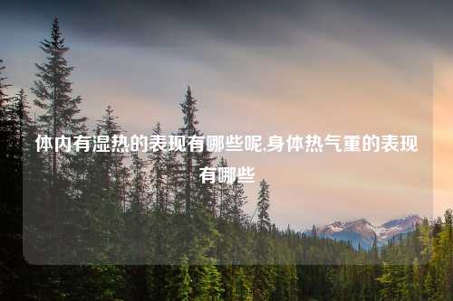 体内有湿热的表现有哪些呢,身体热气重的表现有哪些
