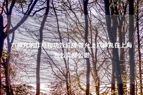 六神丸的作用和功效价格,雷允上六神丸在上海怎么卖那么贵