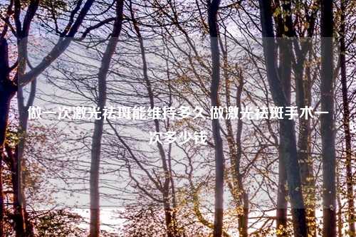 做一次激光祛斑能维持多久,做激光祛斑手术一次多少钱