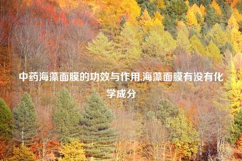 中药海藻面膜的功效与作用,海藻面膜有没有化学成分