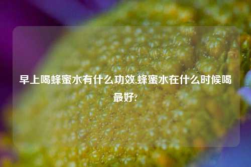早上喝蜂蜜水有什么功效,蜂蜜水在什么时候喝最好?