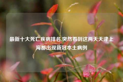 最新十大死亡疾病排名,突然看到这两天天津上海都出现新冠本土病例