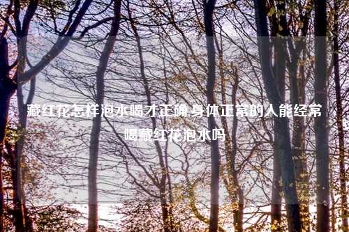 藏红花怎样泡水喝才正确,身体正常的人能经常喝藏红花泡水吗