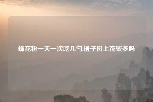 蜂花粉一天一次吃几勺,橙子树上花蜜多吗