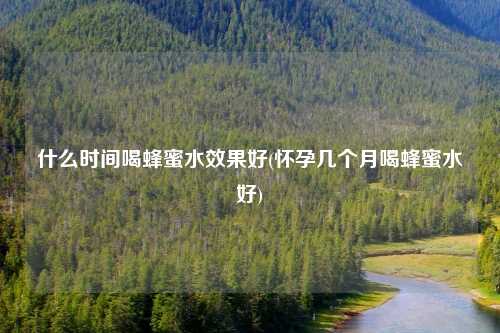 什么时间喝蜂蜜水效果好(怀孕几个月喝蜂蜜水好)