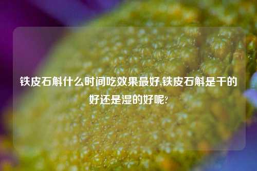 铁皮石斛什么时间吃效果最好,铁皮石斛是干的好还是湿的好呢?