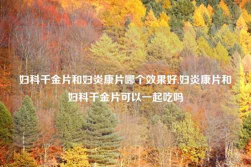妇科千金片和妇炎康片哪个效果好,妇炎康片和妇科千金片可以一起吃吗