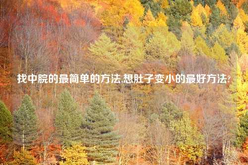 找中脘的最简单的方法,想肚子变小的最好方法?