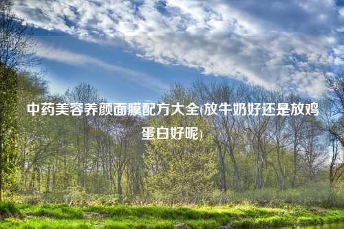 中药美容养颜面膜配方大全(放牛奶好还是放鸡蛋白好呢)