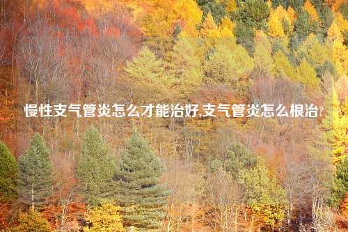 慢性支气管炎怎么才能治好,支气管炎怎么根治?