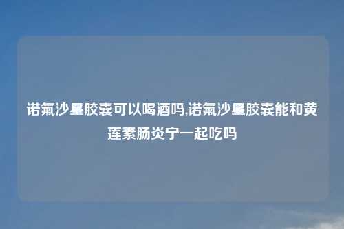 诺氟沙星胶囊可以喝酒吗,诺氟沙星胶囊能和黄莲素肠炎宁一起吃吗