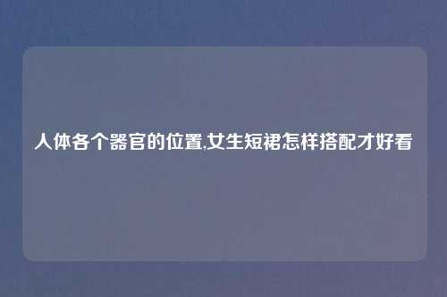 人体各个器官的位置,女生短裙怎样搭配才好看