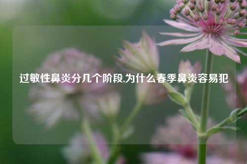 过敏性鼻炎分几个阶段,为什么春季鼻炎容易犯
