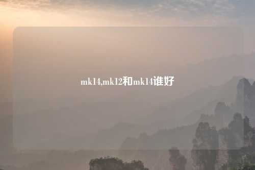 mk14,mk12和mk14谁好