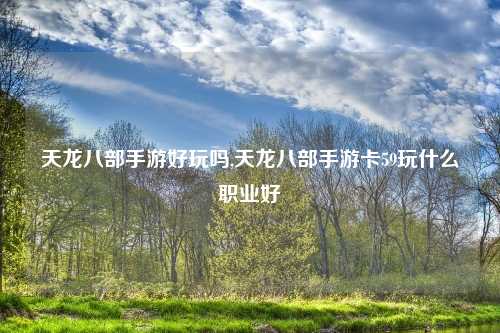 天龙八部手游好玩吗,天龙八部手游卡59玩什么职业好