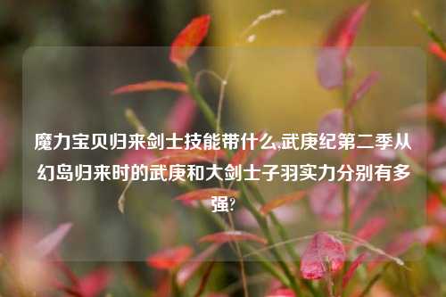 魔力宝贝归来剑士技能带什么,武庚纪第二季从幻岛归来时的武庚和大剑士子羽实力分别有多强?