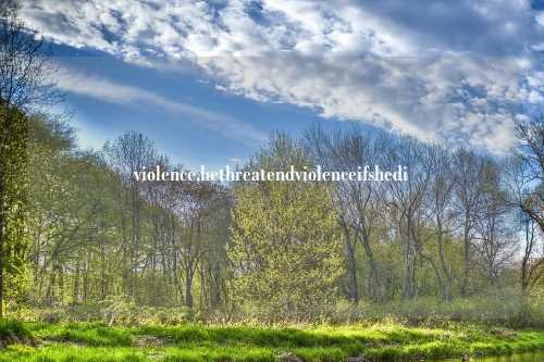 violence,hethreatendviolenceifshedi
