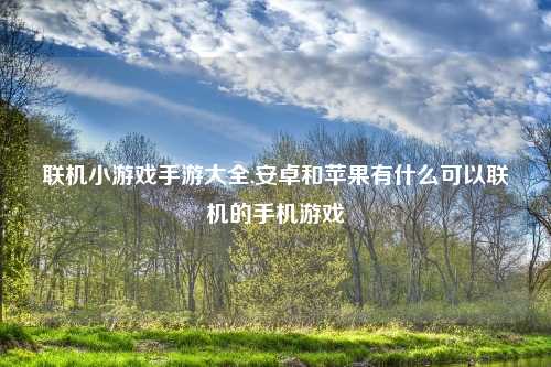 联机小游戏手游大全,安卓和苹果有什么可以联机的手机游戏
