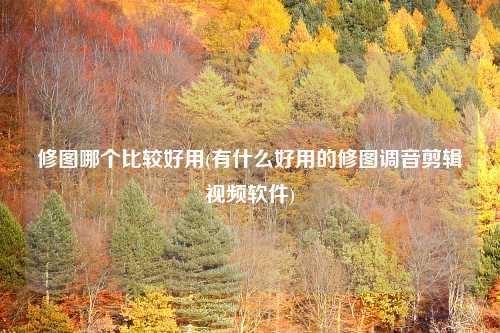 修图哪个比较好用(有什么好用的修图调音剪辑视频软件)