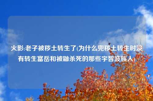 火影:老子被秽土转生了(为什么兜秽土转生时没有转生富岳和被鼬杀死的那些宇智波族人)