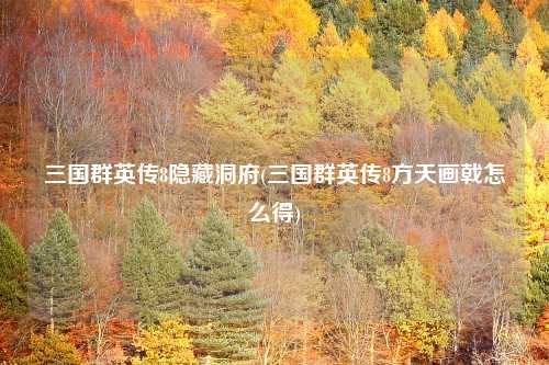 三国群英传8隐藏洞府(三国群英传8方天画戟怎么得)