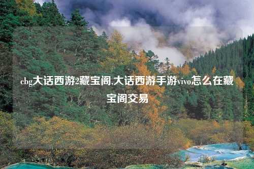 cbg大话西游2藏宝阁,大话西游手游vivo怎么在藏宝阁交易
