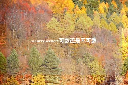 scenery,scenery可数还是不可数