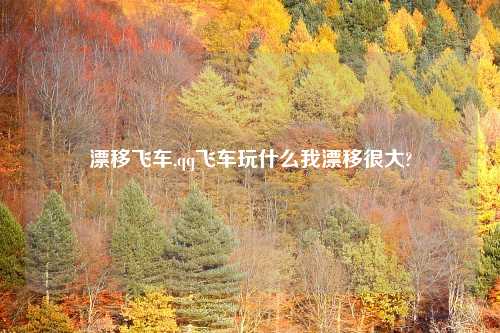 漂移飞车,qq飞车玩什么我漂移很大?