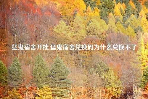 猛鬼宿舍开挂,猛鬼宿舍兑换码为什么兑换不了
