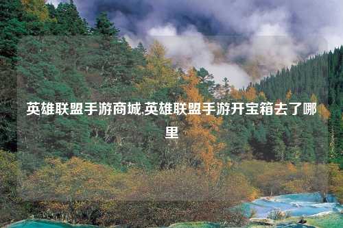 英雄联盟手游商城,英雄联盟手游开宝箱去了哪里