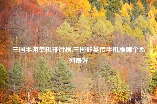 三国手游单机排行榜,三国群英传手机版哪个系列最好