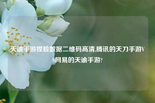 天谕手游捏脸数据二维码高清,腾讯的天刀手游VS网易的天谕手游?