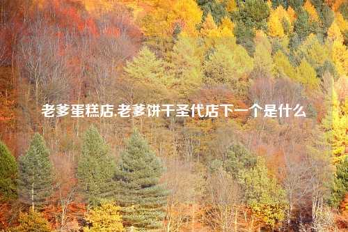 老爹蛋糕店,老爹饼干圣代店下一个是什么