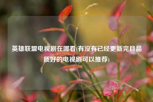 英雄联盟电视剧在哪看(有没有已经更新完且品质好的电视剧可以推荐)