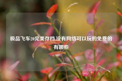 极品飞车20完美存档,没有网络可以玩的免费的有哪些