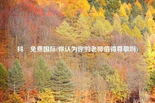 抖抈免费国际(你认为你的老师值得尊敬吗)