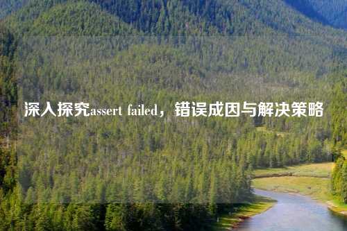 深入探究assert failed，错误成因与解决策略