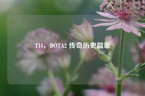 TI4，DOTA2 传奇历史篇章